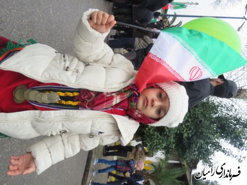 جلوه های از حضور مردم انقلابی ، ولایتمدار شهرستان رامیان در راهپیمایی یوم الله 22 بهمن