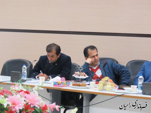 گردهمایی بخشداران استان گلستان در بخشداری مرکزی رامیان برگزارگردید