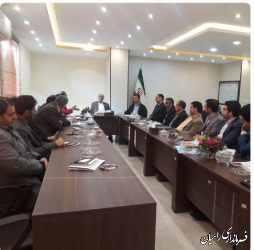 جلسه شورای هماهنگی مدیریت بحران  شهرستان رامیان برگزار گردید