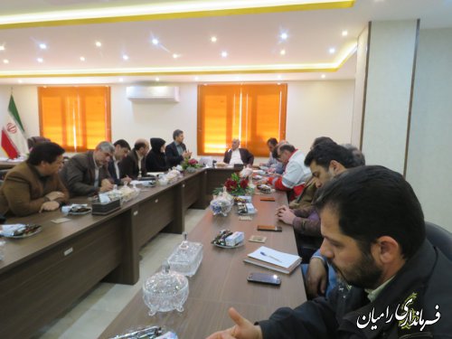 شورای سلامت و امنیت غذایی شهرستان رامیان برگزار گردید