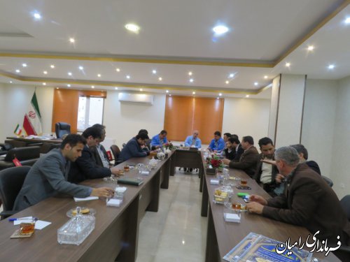 جلسه اضطراری مدیریت بحران شهرستان رامیان درپی بارش های باران سیل آسا در این شهرستان برگزار گردید