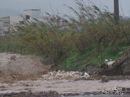 100 میلیارد تومان خسارت بارش شدید باران به شهرستان رامیان بود