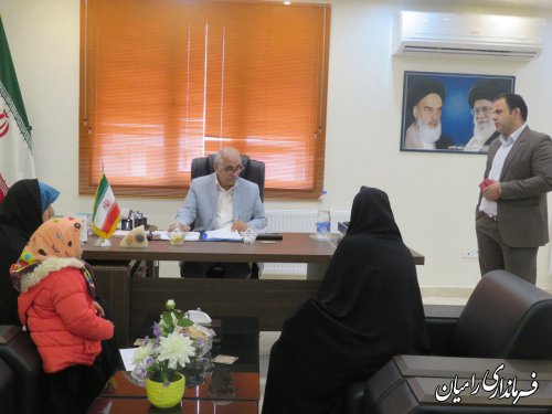 ملاقات عمومی و چهره به چهره فرماندار رامیان  بامردم شریف شهرستان رامیان برگزار گردید