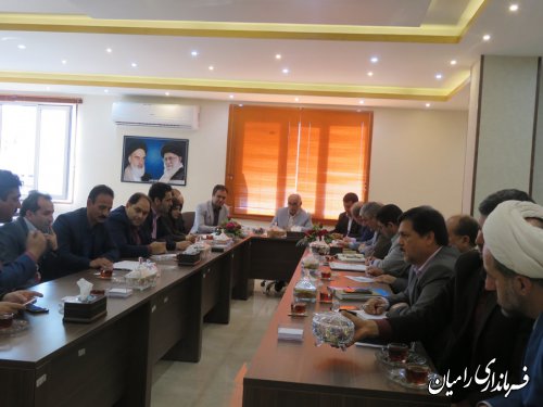 اولین جلسه شورای فرعی مبارزه با مواد مخدر شهرستان رامیان در سال 98برگزار گردید