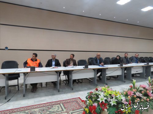 جلسه ستاد برداشت محصولات پاییزه شهرستان رامیان برگزار گردید