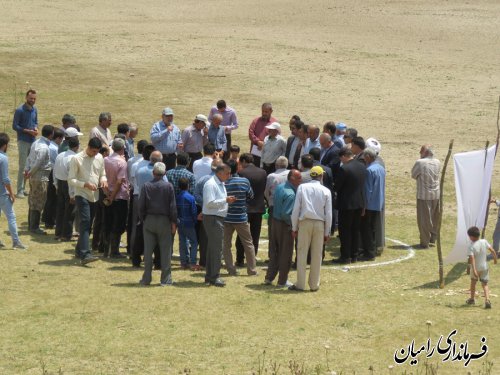 مراسم افتتاح و کلنگ زنی طرح های مرمت و بهسازی آب بندان های شهرستان رامیان برگزار گردید