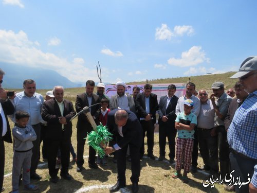 مراسم افتتاح و کلنگ زنی طرح های مرمت و بهسازی آب بندان های شهرستان رامیان برگزار گردید