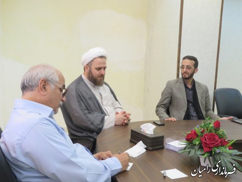 دیدار مدیر دفتر نمایندگی آستان قدس رضوی در استان گلستان با فرماندار رامیان