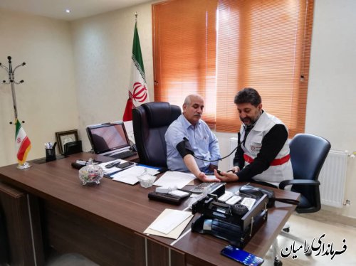 ارئه آخرین وضعیت بسیج ملی کنترل فشار خون بالا درشهرستان رامیان توسط مدیریت شبکه بهداشت این شهرستان 