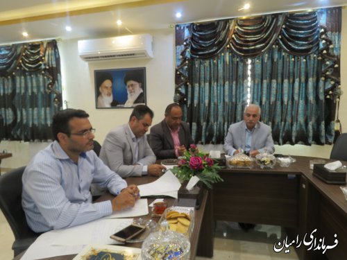 جلسه شورای هماهنگی پدافند غیرعامل شهرستان رامیان  برگزار گردید