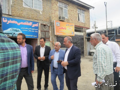بازدید فرماندار رامیان از روستای گلندبخش مرکزی رامیان