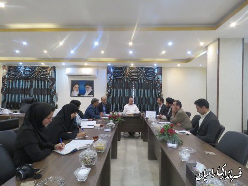 جلسه شورای برنامه ریزی شبکه شهرهای خلاق فرهنگ وهنر شهرستان رامیان برگزار گردید