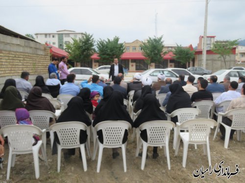 مراسم کلنگ زنی جهت احداث مجموعه 4واحدی مسکونی برای 4خانوار 2معلول در شهرستان رامیان برگزار گردید