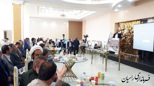 آیین افتتاح متمرکز 131 پروژه عمرانی،اقتصادی و اشتغالزایی شهرستان رامیان در هفته دولت برگزار گردید
