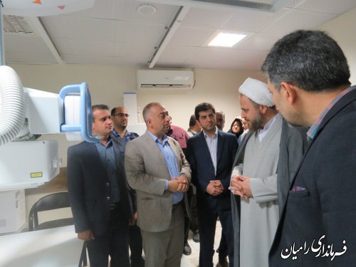 دستگاه رادیولوژی دیجیتال بیمارستان امام رضا(ع) شهر خان بببین بهره برداری شد