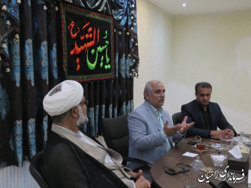 جلسه مشورتی جهت تمهیدات و مقدمات برگزاری مراسم روز عاشورای حسینی در شهر رامیان برگزار گردید