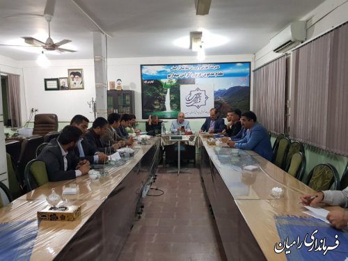 جلسه شورای آموزش وپرورش شهرستان رامیان برگزار گردید