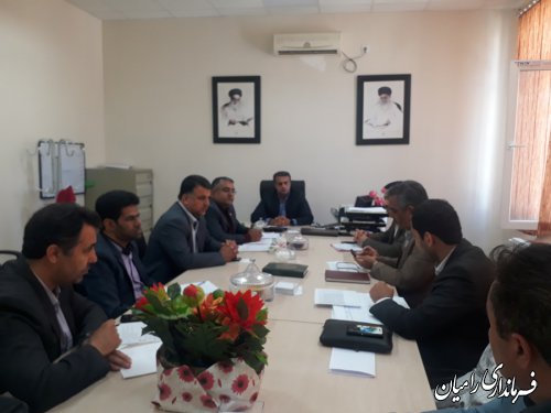 جلسه کارگروه ارتباطات وفناوری اطلاعات شهرستان رامیان برگزار گردید