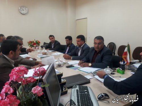 جلسه کارگروه ارتباطات وفناوری اطلاعات شهرستان رامیان برگزار گردید
