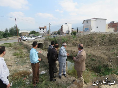 عملیات پروژه لایروبی وساماندهی رودخانه های شهرستان رامیان با حضور فرماندار رامیان آغاز گردید