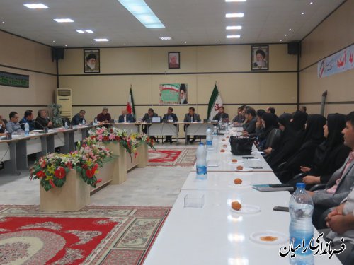 دومین جلسه کمیته اطلاع رسانی انتخابات مرکز حوزه انتخابیه رامیان آزادشهر