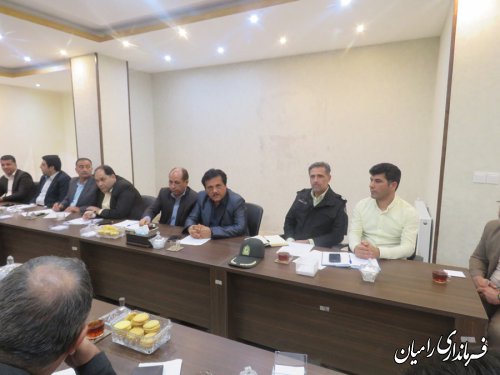 جلسه مدیریت بحران شهرستان رامیان برگزار گردید