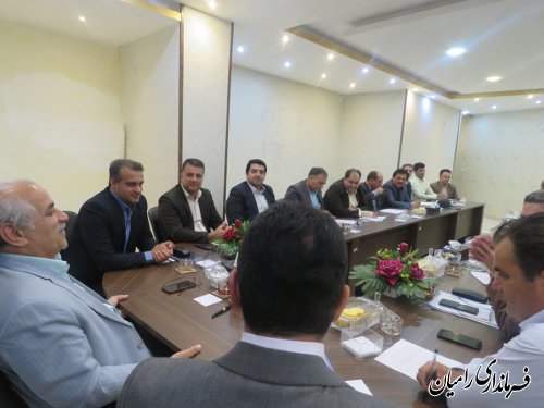 جلسه مدیریت بحران شهرستان رامیان برگزار گردید