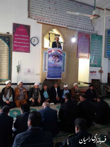 مراسم گرامیداشت 9دی با حضور فرماندار رامیان در مسجد جامع رامیان برگزار گردید.