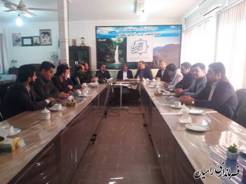جلسه شورای آموزش و پرورش شهرستان به ریاست فرماندار شهرستان رامیان برگزار شد.