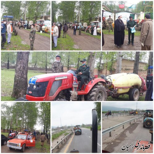 اجرای طرح همزمان عملیات ضدعفونی و گندزدایی روستاهای بخش فندرسک