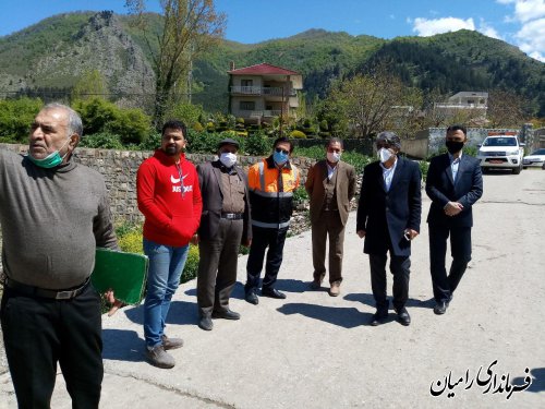 بازدید حمیدرضا چوبداری فرماندار شهرستان رامیان از روستای سیدکلاته در بخش مرکزی رامیان