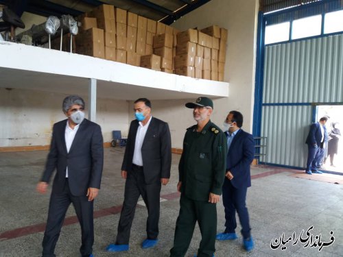بازدید فرماندار رامیان از کارخانه آبمعدنی چشمه رامیان