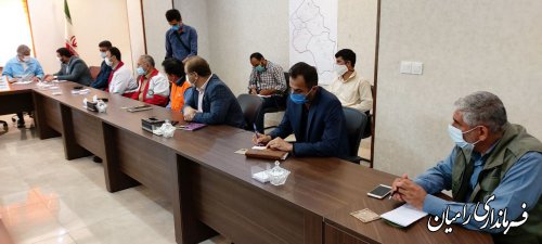برگزاری جلسه مدیریت بحران شهرستان رامیان با حضور دکتر حق شناس استاندار گلستان
