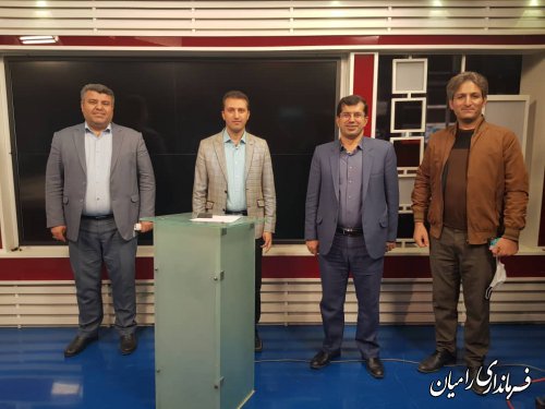 حضور فرماندار در برنامه گفتگوی ویژه خبری شبکه استانی گلستان