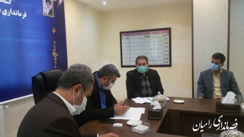 جلسه بررسی طرح های اشتغالزای شهرستان رامیان برگزار شد
