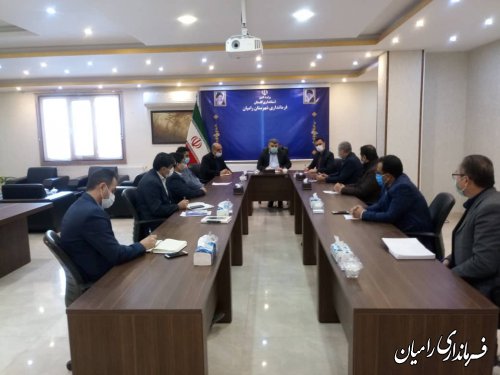 برگزاری جلسه پیشگیری از ساخت و سازهای غیر مجاز شهرستان رامیان