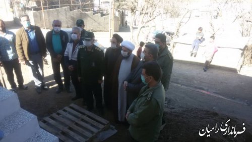 افتتاح یک واحد مسکن محرومین در روستای قورچای رامیان