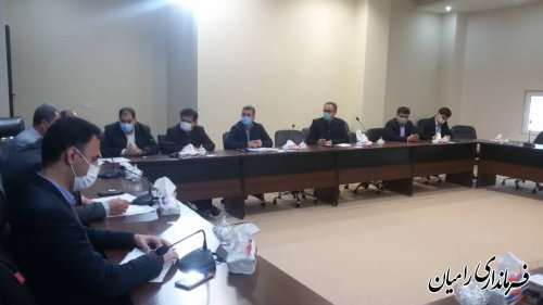 برگزاری جلسه ستاد اجرایی خدمات سفر نوروز ۱۴۰۰ شهرستان رامیان
