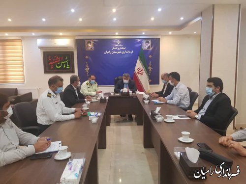 برگزاری جلسه شورای ترافیک شهرستان رامیان 
