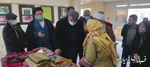 افتتاح نمایشگاه توانمندی زنان شهرستان رامیان