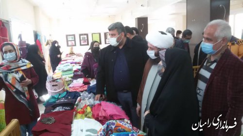 افتتاح نمایشگاه توانمندی زنان شهرستان رامیان