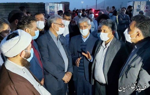 بازدید وزیر بهداشت،  درمان و آموزش پزشکی از پروژه بیمارستان ۹۱ تختخوابی شهدای سلامت شهر رامیان