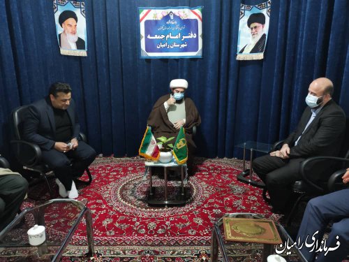 دیدار معاون سیاسی ، امنیتی و اجتماعی استاندار با امام جمعه رامیان