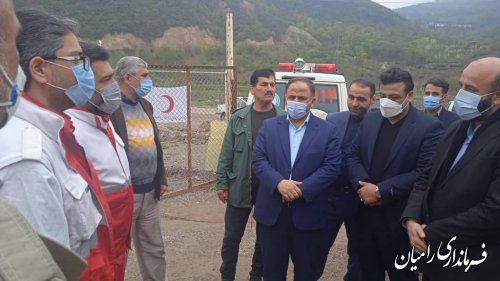 بازدید معاون سیاسی ،امنیتی و اجتماعی استاندار از پایگاه امداد و نجات جاده ای هلال احمر شش آب
