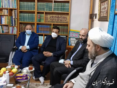 دیدار معاون سیاسی ، امنیتی و اجتماعی استاندار با امام جمعه خان به بین