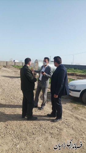 بازدید فرماندار  رامیان از پروژه احداث ساختمان ستاد فرماندهی نیروی انتظامی شهرستان