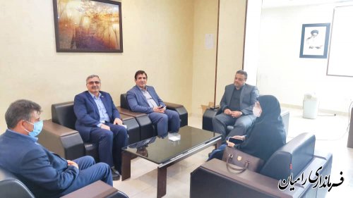دیدار معاون مدیرعامل بانک کشاورزی استان با فرماندار رامیان