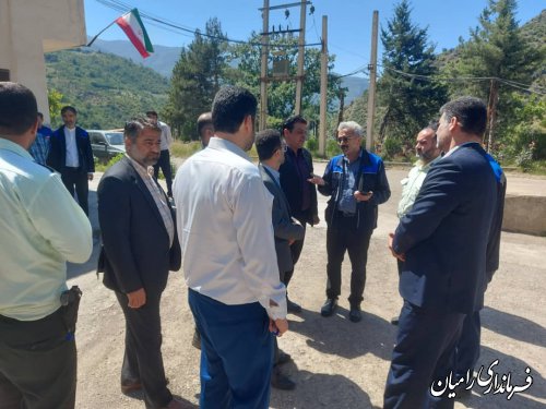 بازدید فرماندار و اعضای شورای تامین شهرستان رامیان از معدن رضی