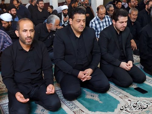 حضور معاون هماهنگی امور اقتصادی استاندار  در نماز جمعه رامیان