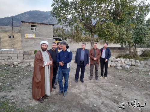 بازدید سرپرست فرمانداری رامیان از روستای سید کلاته